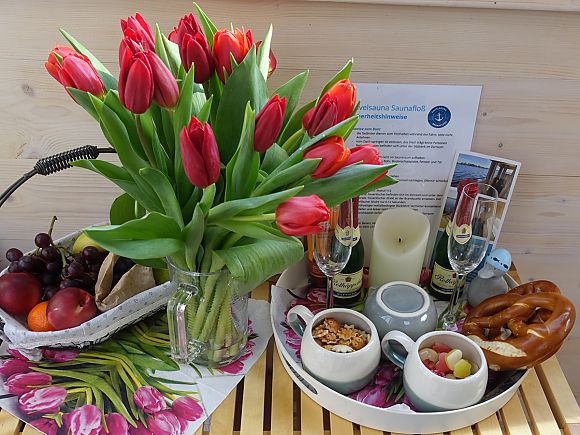 Snacks nach der Sauna